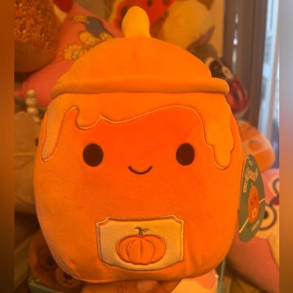 *CROSS LIST* NWT 8” Misha the Pumpkin Scented Candle Squishmallows Halloween - Picture 6 of 6